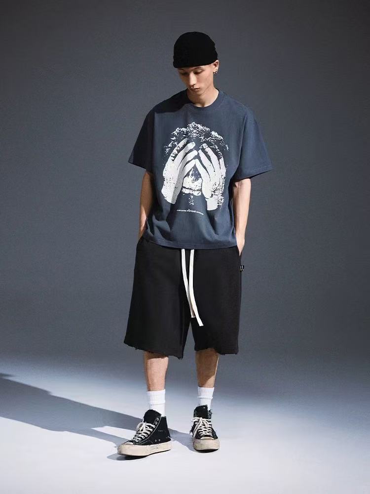 REMEDY Logo Printed Casual Shorts