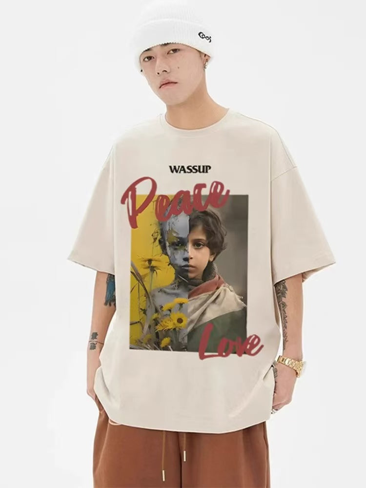 WASSUP Peace And Love Art Printed Tee