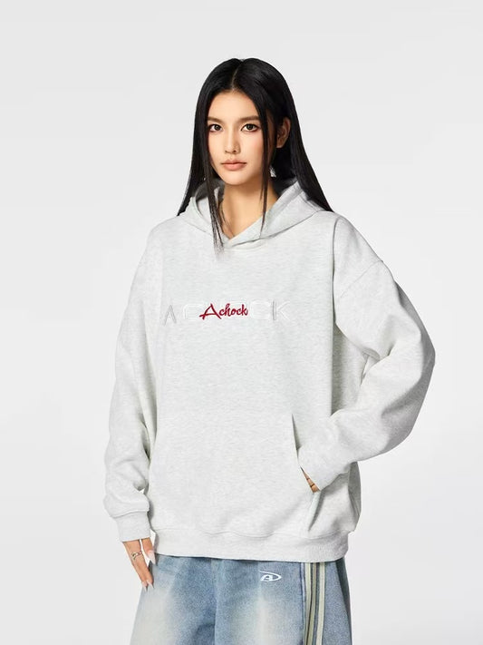 ACHOCK Heavy Floral Embroidered Hoodie