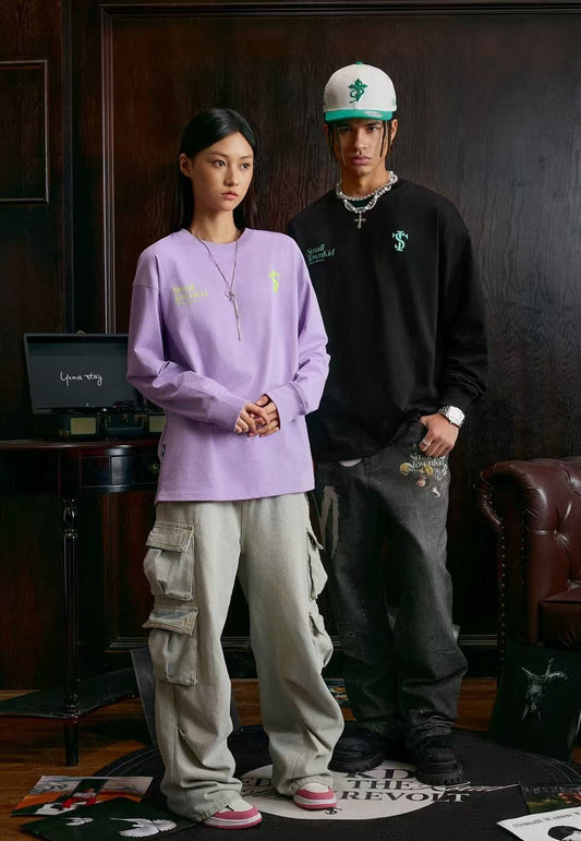 STK Vintage Logo Design Long-Sleeve T-Shirt