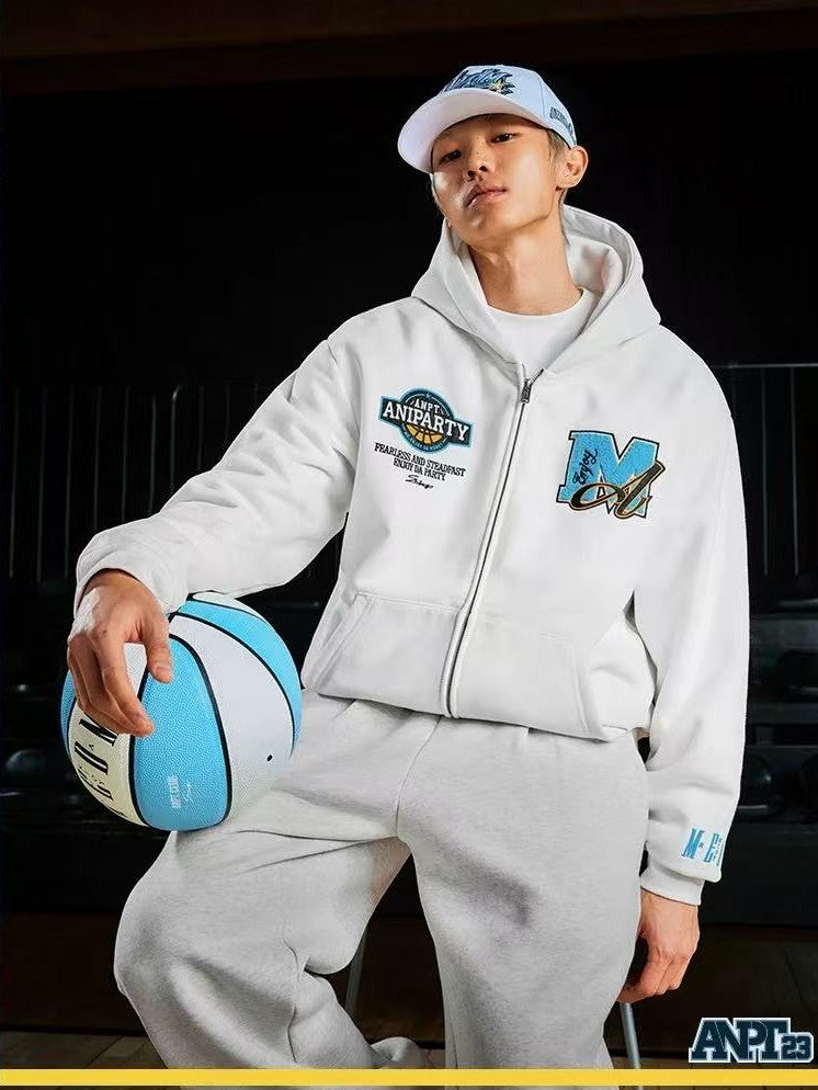 MEDMxANPT Logo Design Zipper Hoodie