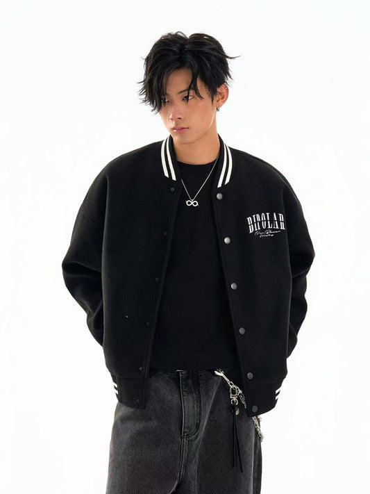 BIPOLAR Basic Lettered Baseball Jersey