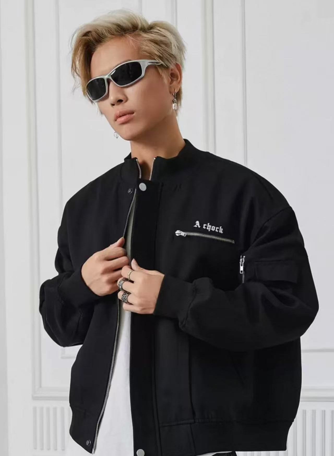 ACHOCK High Street Zippered Logo Jacket