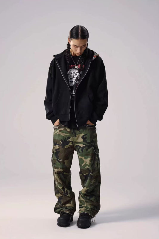 REMEDY Logo Print Hooded Sweatshirt