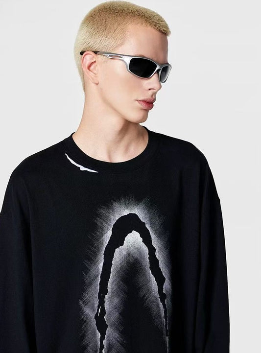 ACHOCK Phantom High Street Logo Printed Long-sleeve T-shirt