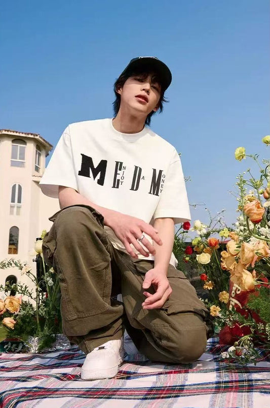 MEDM Chunky Knitted Short-sleeve T-Shirt