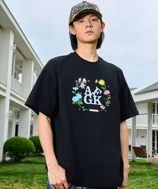 AFGK "Cloris' Garland" Embroidered Floral T-shirt