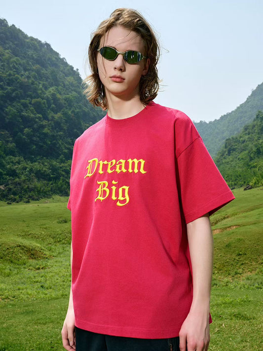 AFGK Big Dreamer Lettering Embroidered T-shirt