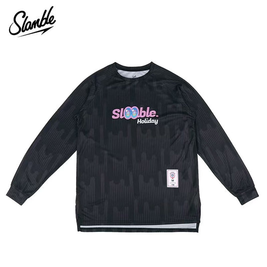 SLAMBLE Fun Printed Long Sleeve Sports T-Shirt