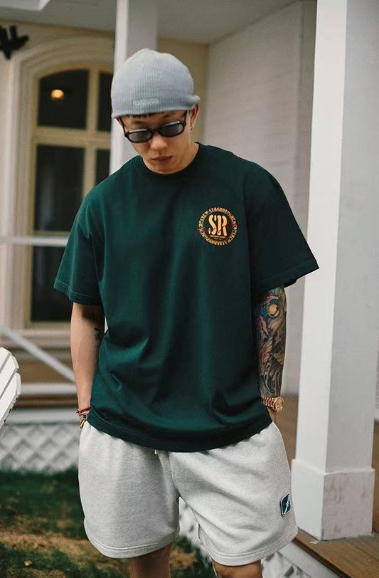 REMEDYxSTA Retro Logo Print Short-sleeve T-shirt