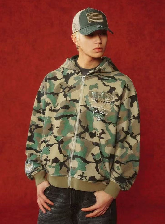 MEDM " Year of the Snake" Cardigan Hooded Sweatshirt