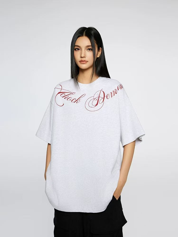 ACHOCK Floral Letter T-shirt