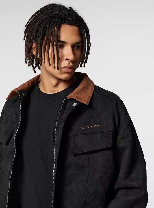 ACHOCK Logo Suede Jacket