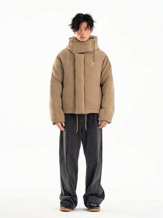 BIPOLAR Textured Suede Embroidered Thickened Ski Jacket