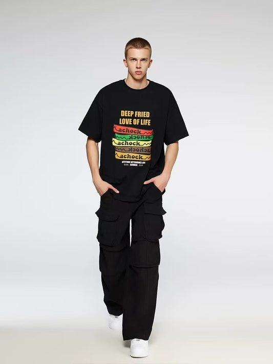 ACHOCK Cartoon Element Printed T-shirt