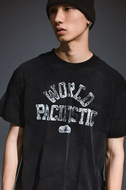 REMEDY Pleated Vintage Short-sleeve T-Shirt