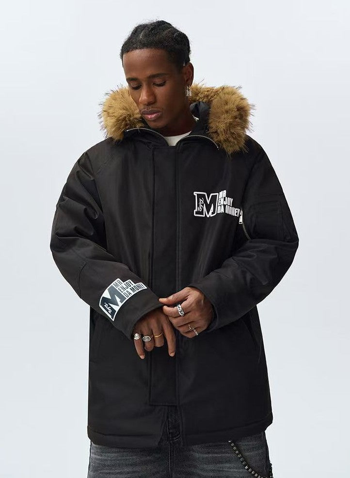 MEDM Fur Collar Long Down Parka