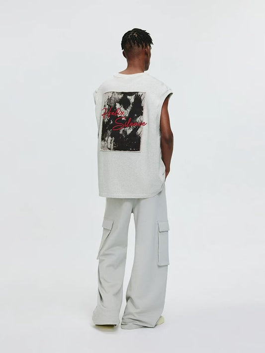 ATRY Splash Ink Patch Embroidery Vest