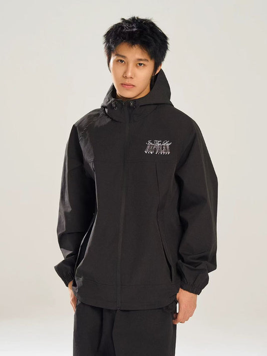 BIPOLAR Windproof Logo Embroidered Jacket