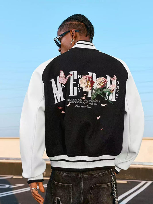 MEDM Origami Rose Baseball Jacket
