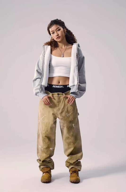 REMEDY Logo Towel Embroidered Hooded Sweatshirt