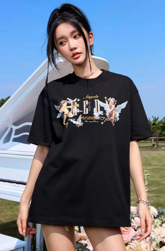 MEDM "Angel Series" Peace Dove Short-sleeved T-shirt