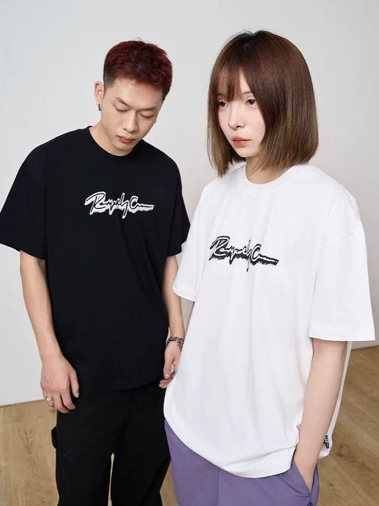 REMEDY Letter Print Short-sleeve T-shirt