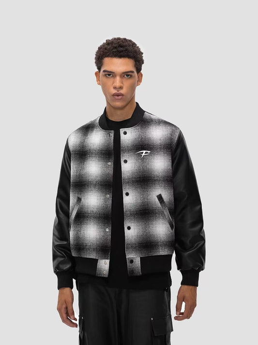 FDR Plaid Baseball Jacket