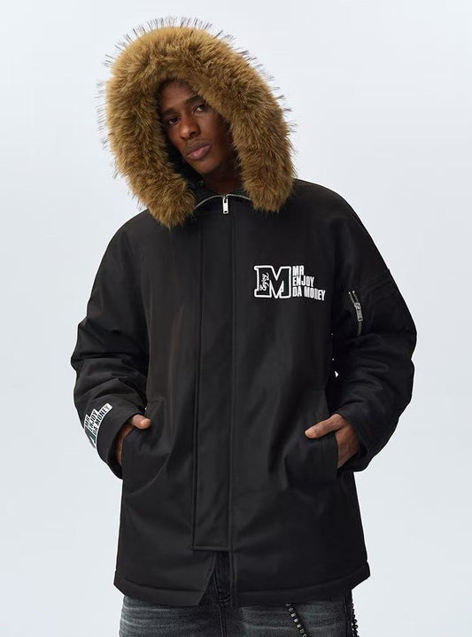 MEDM Fur Collar Long Down Parka