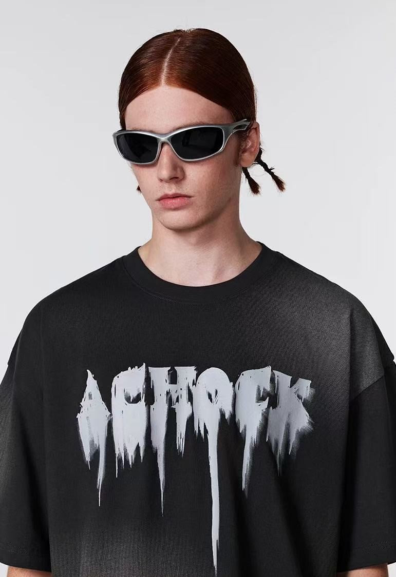 ACHOCK Phantom Logo Print Short-sleeves T-shirts