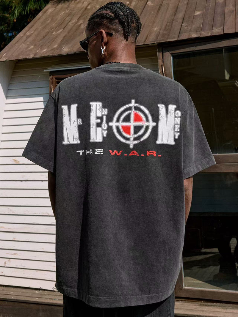 MEDM Washed Thermoset Oil Short-sleeved T-shirt
