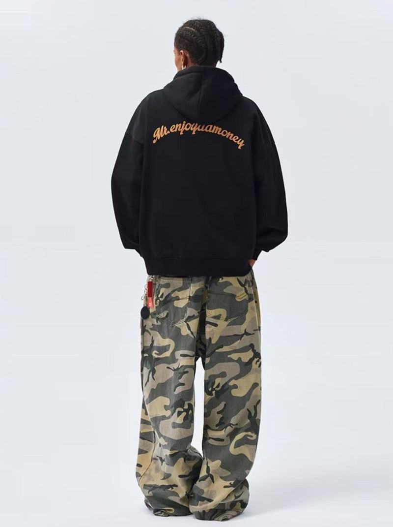 MEDM Bohemian Style Pattern fill Braided Hoodie