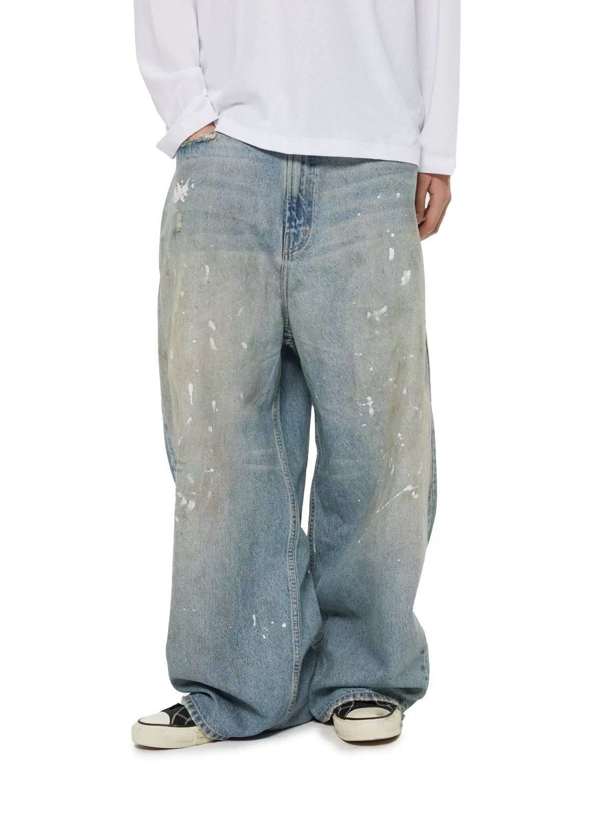 WASSUP Splash paint vintage Wash Denim Jeans