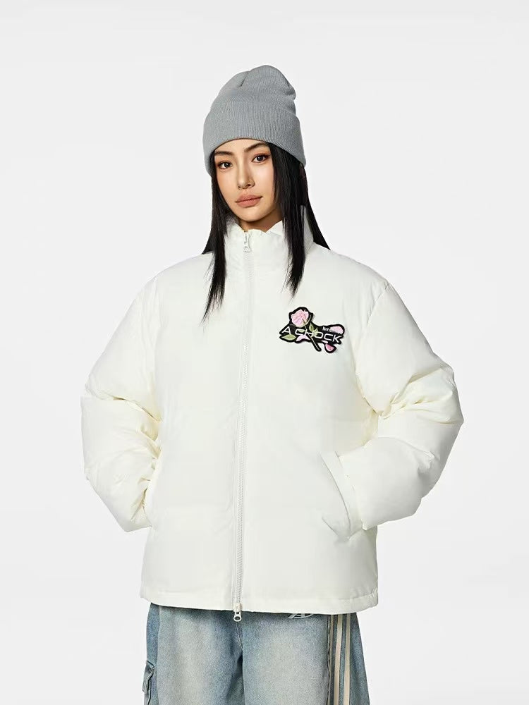 ACHOCK Logo Design Velcro Down Jacket