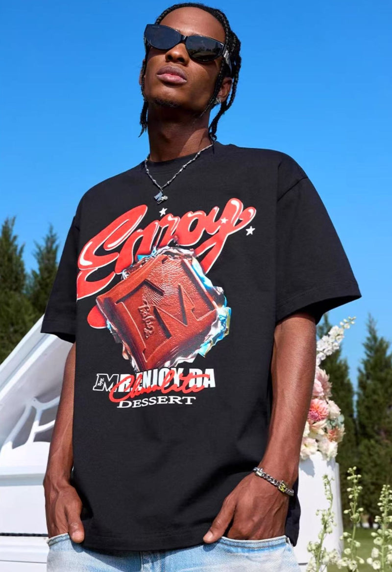 MEDM Chocolate Pudding Dessert Short Sleeve T-Shirt