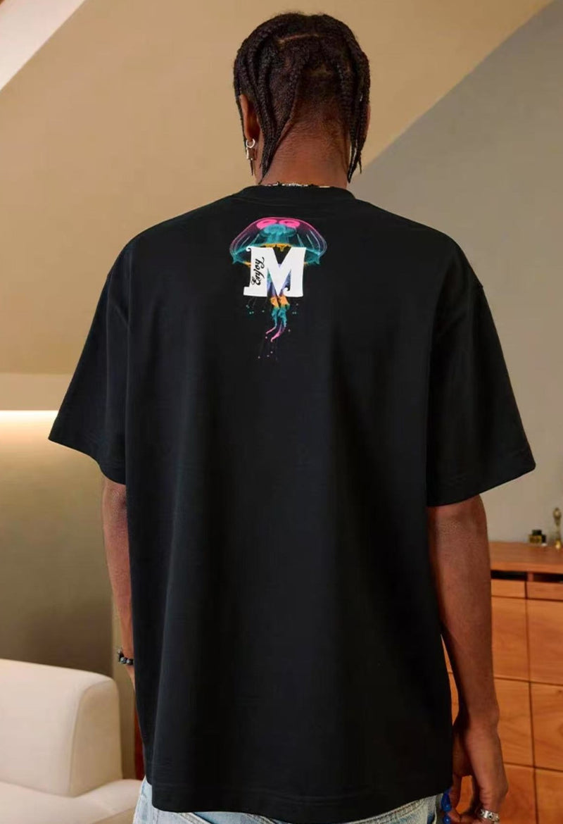 MEDM Gradient Jellyfish Short-sleeved T-shirt