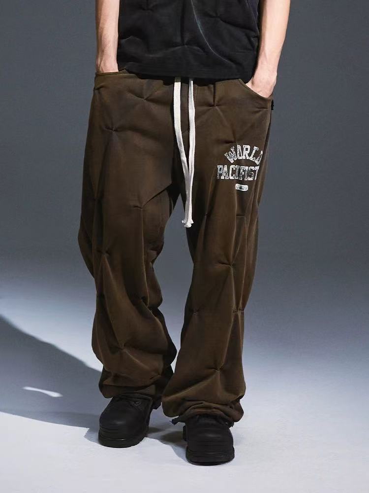 REMEDY Loose Straight Pleated Casual Pants