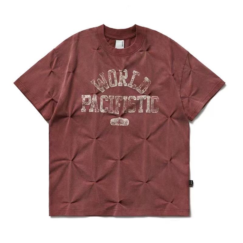 REMEDY Pleated Vintage Short-sleeve T-Shirt