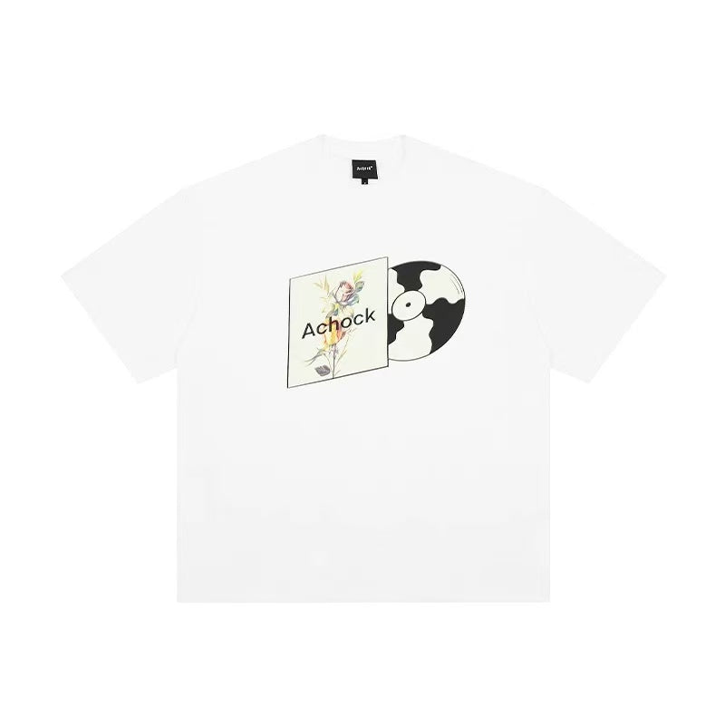 ACHOCK Fun Disc Print T-shirt