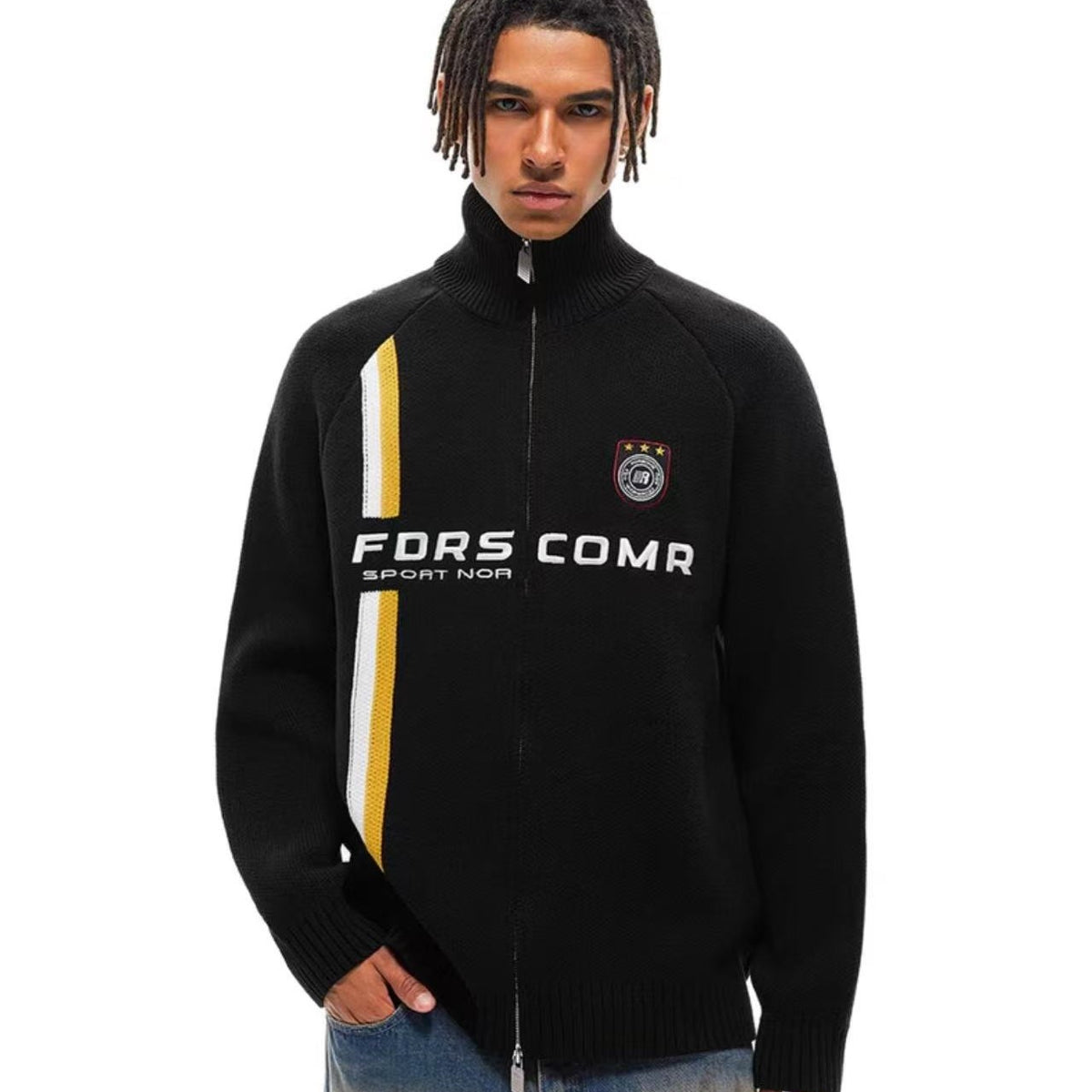 FDR Sport Contrast Cardigan Sweater