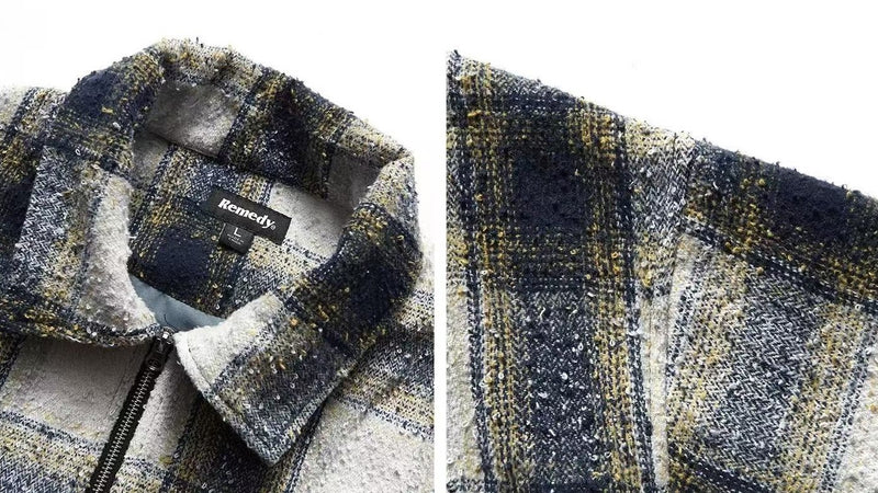 REMEDY Pine Check Lapel Jacket