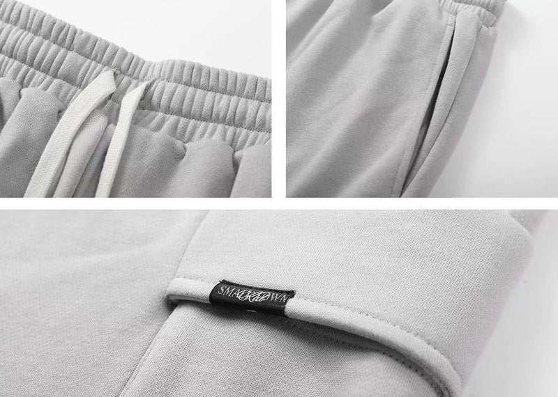 STK  Pocket Embroidered Knit Shorts