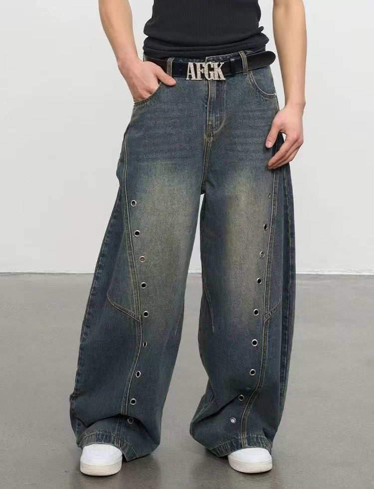 AFGK Air-eye Scimitar Washed Distressed Jeans