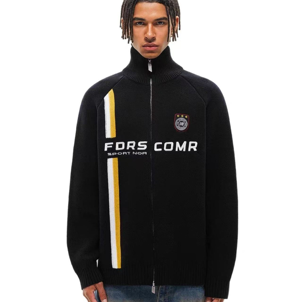 FDR Sport Contrast Cardigan Sweater