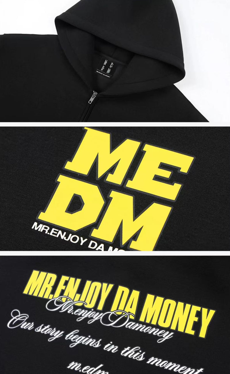 MEDM Four-letter Logo Air Layer Zipper Sweatshirt