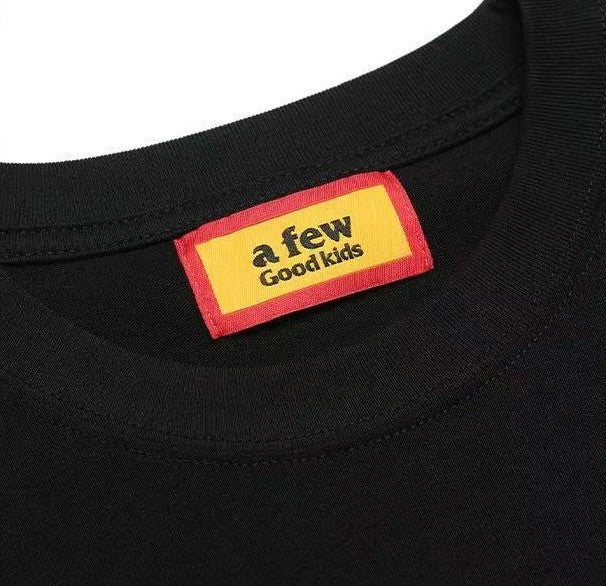 AFGK Rabbit Graffiti Print Long Sleeve T-Shirt