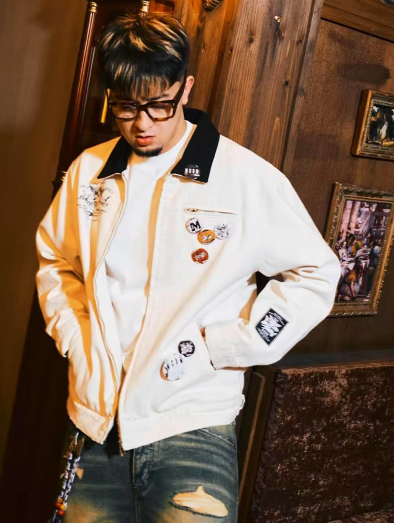 MEDM Angel Dove Detroit Embroidered Jacket