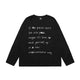 ACHOCK Bamboo Handwritten Printed Long-sleeve T-shirt