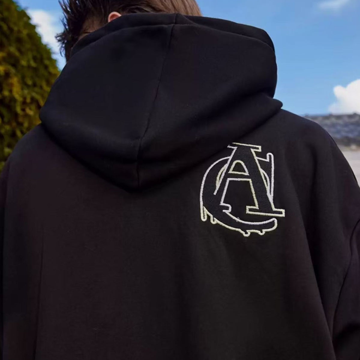 ACHOCK Embroidered Logo Cardigan Jacket