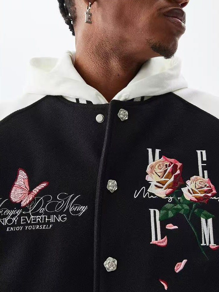 MEDM Origami Rose Baseball Jacket
